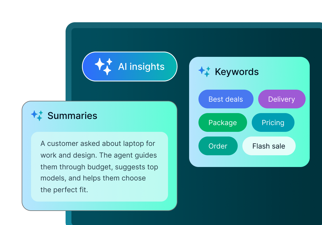 AI insights and summaries