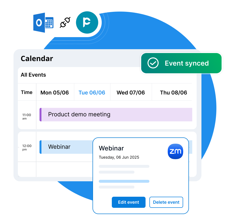 Outlook calendar integration