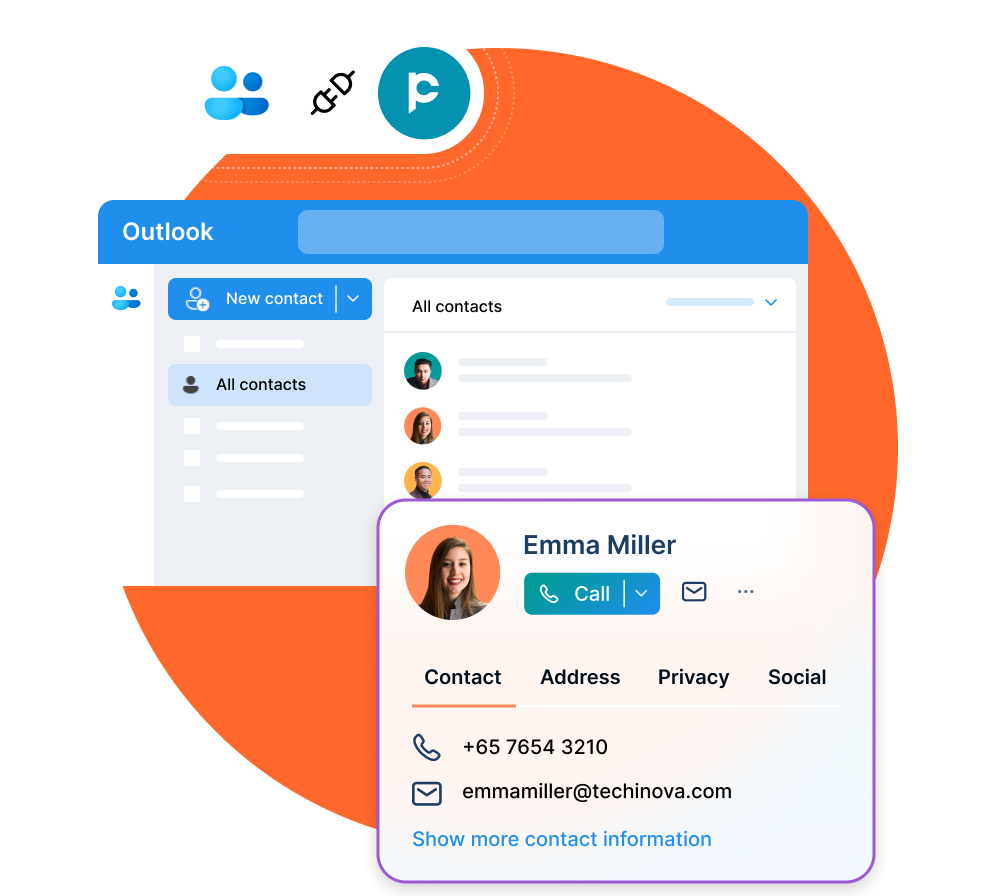 Outlook Contacts integration