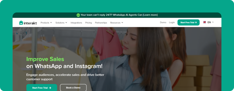 Interkt WhatsApp marketing and customer support broadcast solution