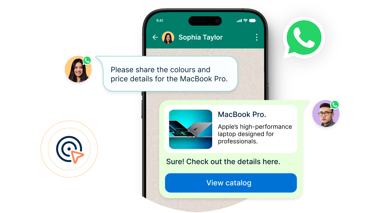WhatsApp business catalog featured item.