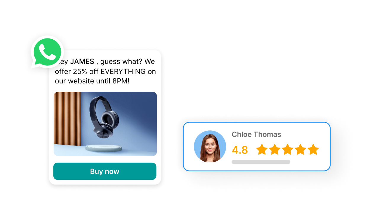 Ask questions on WhatsApp campaign.