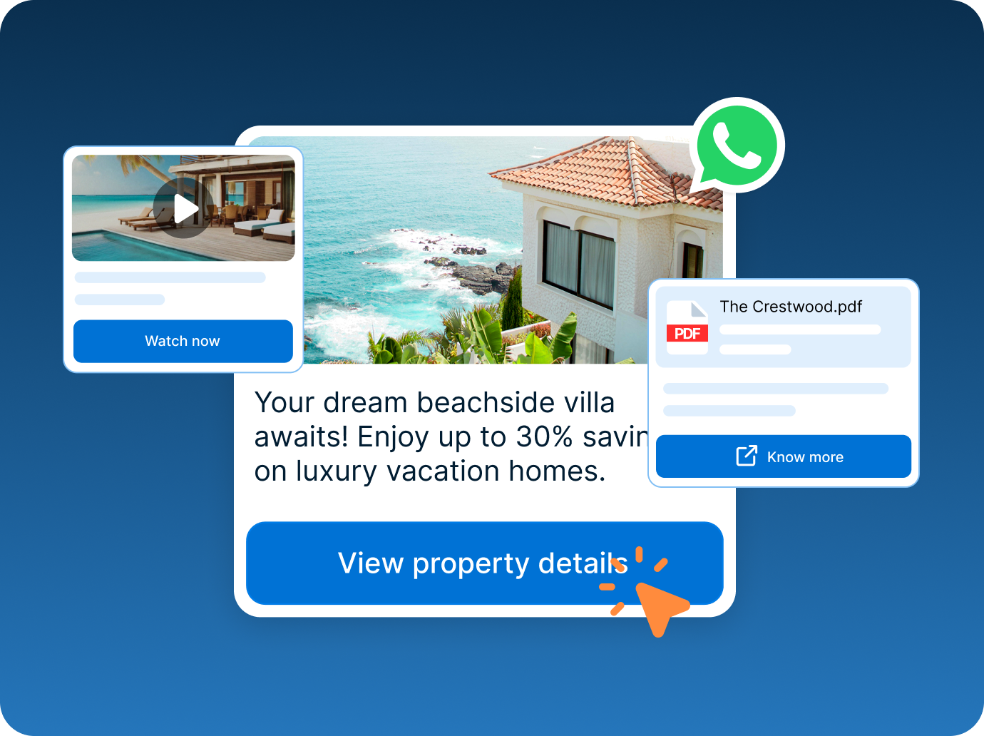 Broadcast message settings in WhatsApp.