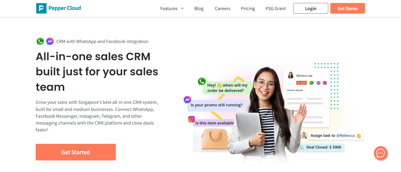 Pepper Cloud - Best CRM Software for Singapore SMEs