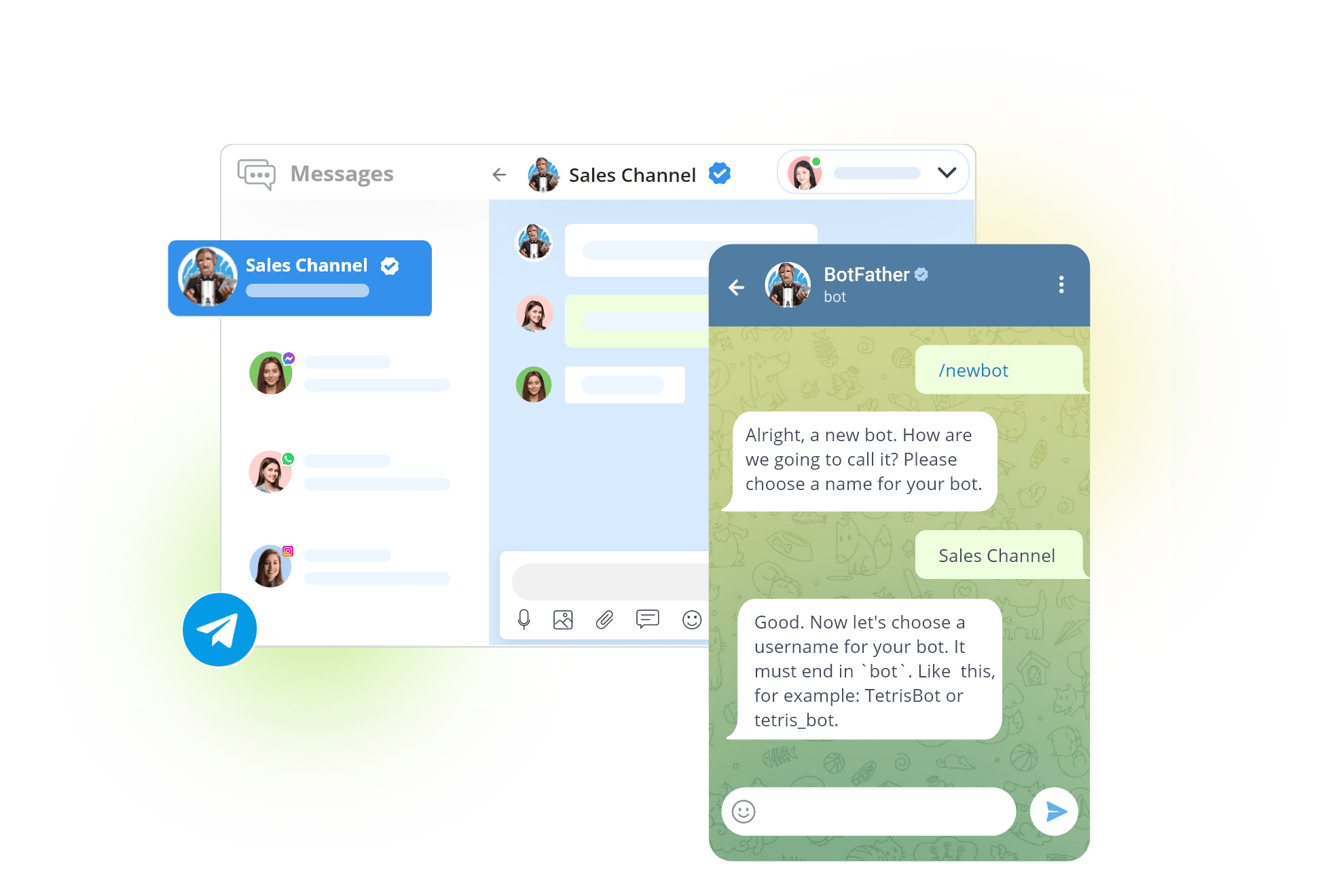 Telegram crm integration