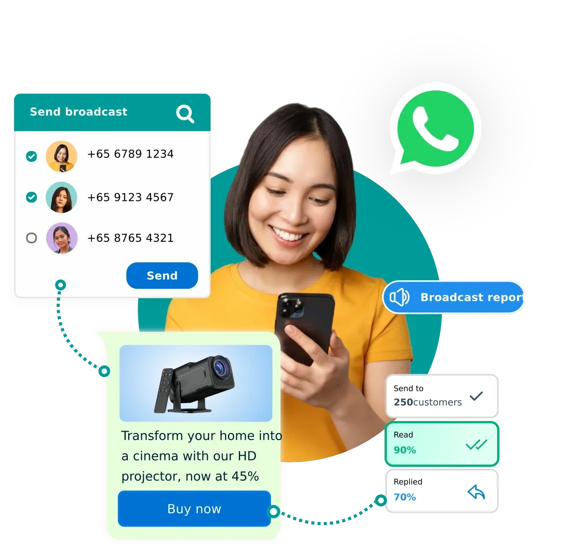 CRM with WhatsApp integration
